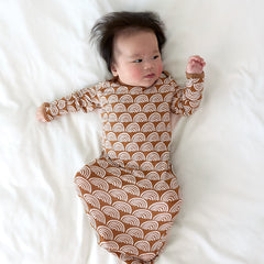 Rust Rainbows Infant Gown
