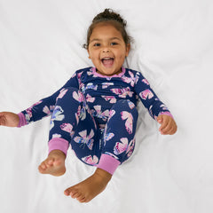 Royal Butterflies Two-Piece Pajama Set