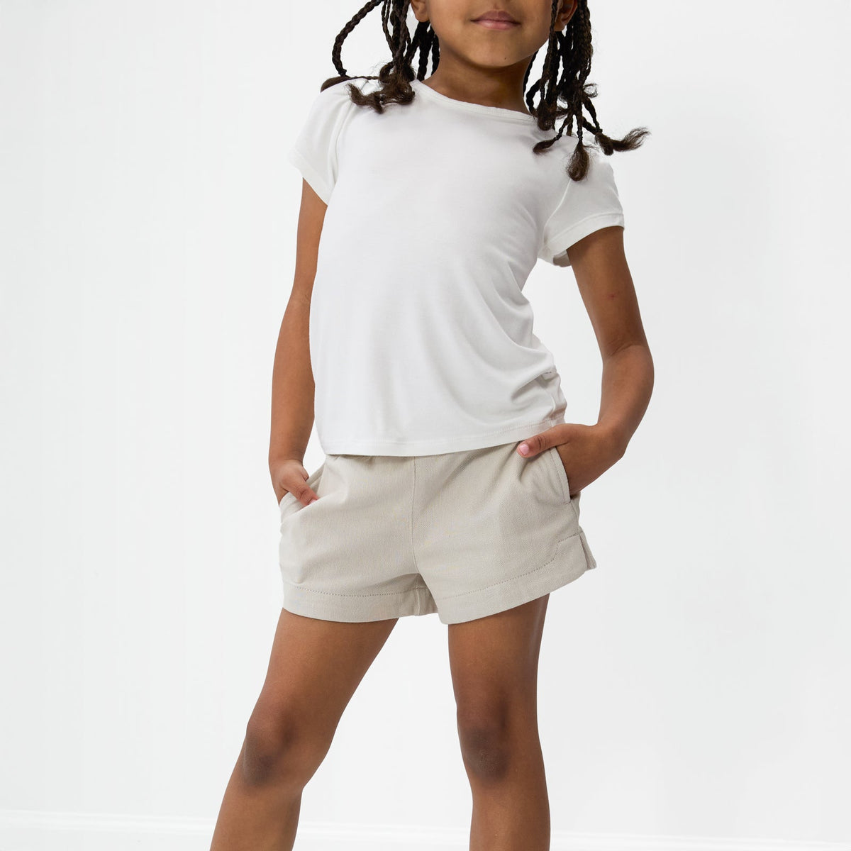 Sandstone Denim Shorts