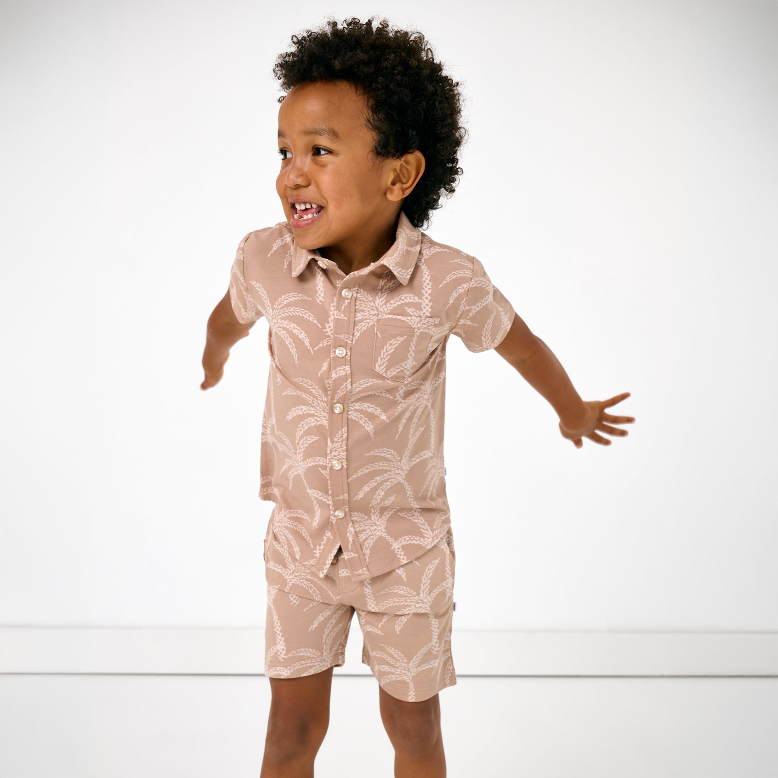 Sandy Palms Drawstring Shorts