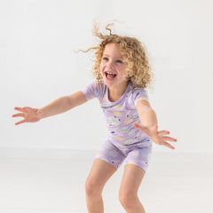 Sandy Treasures Two-Piece Short Sleeve & Shorts Pajama Set