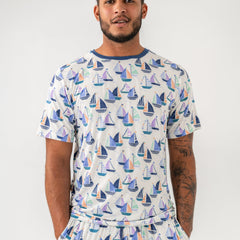 Seas The Day Men's Short Sleeve Pajama Top