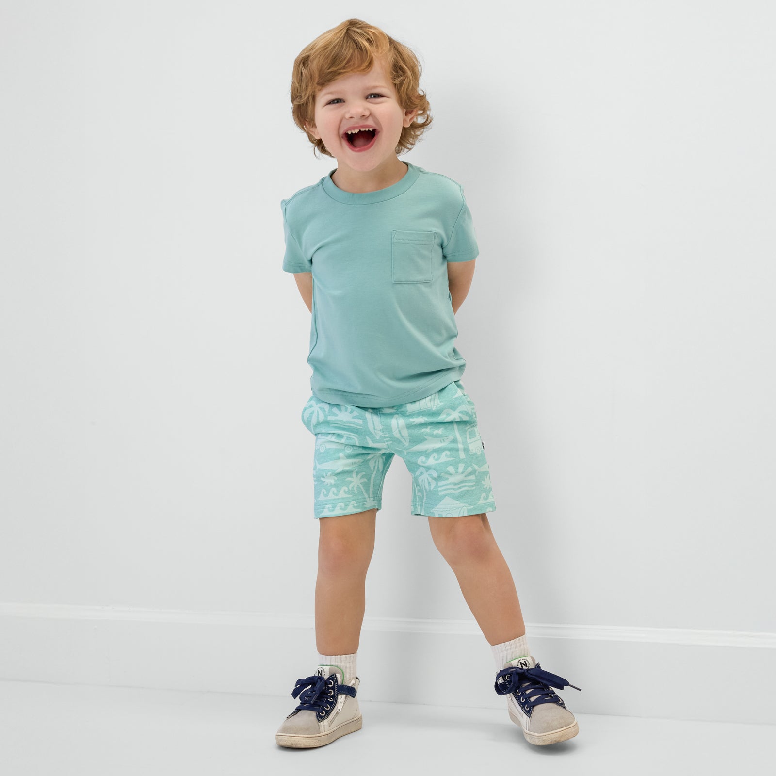 Surfer Blue Relaxed Pocket Tee
