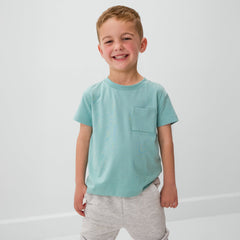 Surfer Blue Relaxed Pocket Tee