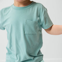 Surfer Blue Relaxed Pocket Tee