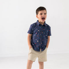 Summer Celebrations Button Down Polo