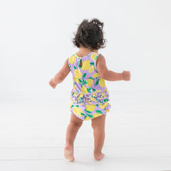Lavender Sunny Citrus Bubble Romper