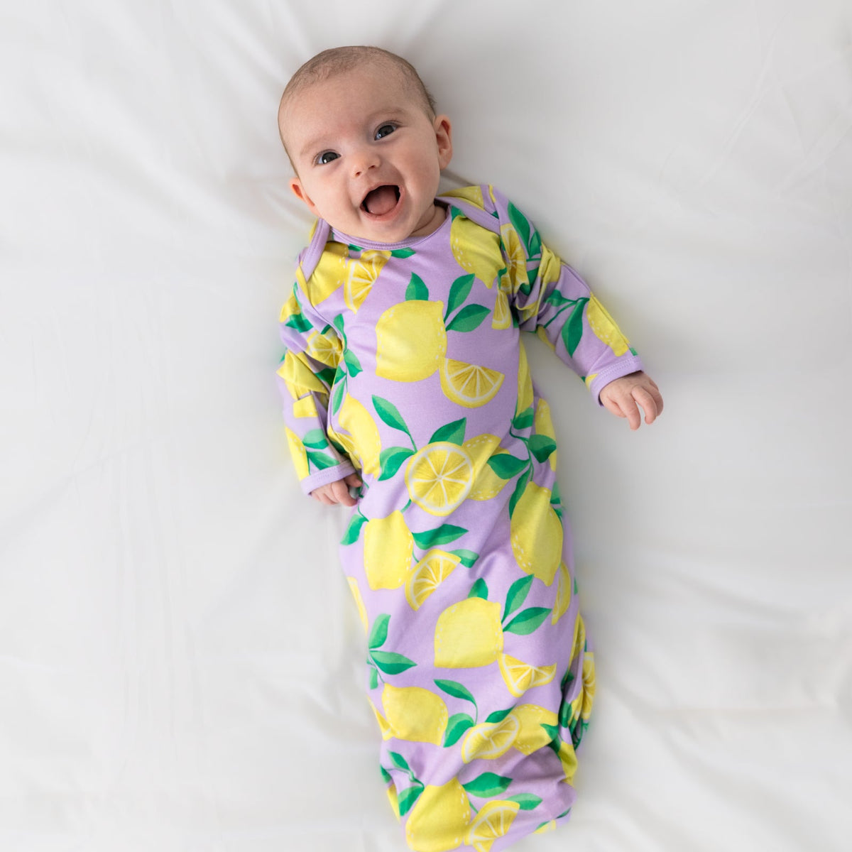 Lavender Sunny Citrus Infant Gown