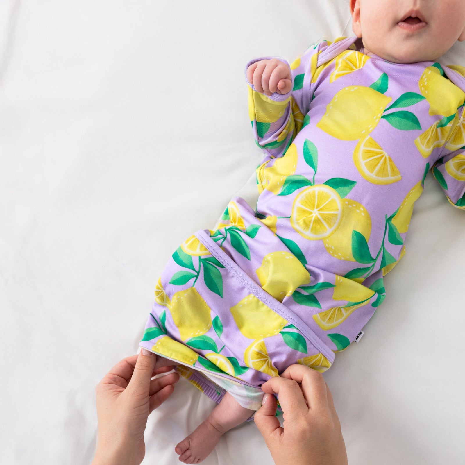 Lavender Sunny Citrus Infant Gown