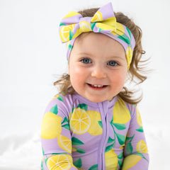 Lavender Sunny Citrus Luxe Bow Headband