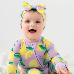 Lavender Sunny Citrus Luxe Bow Headband