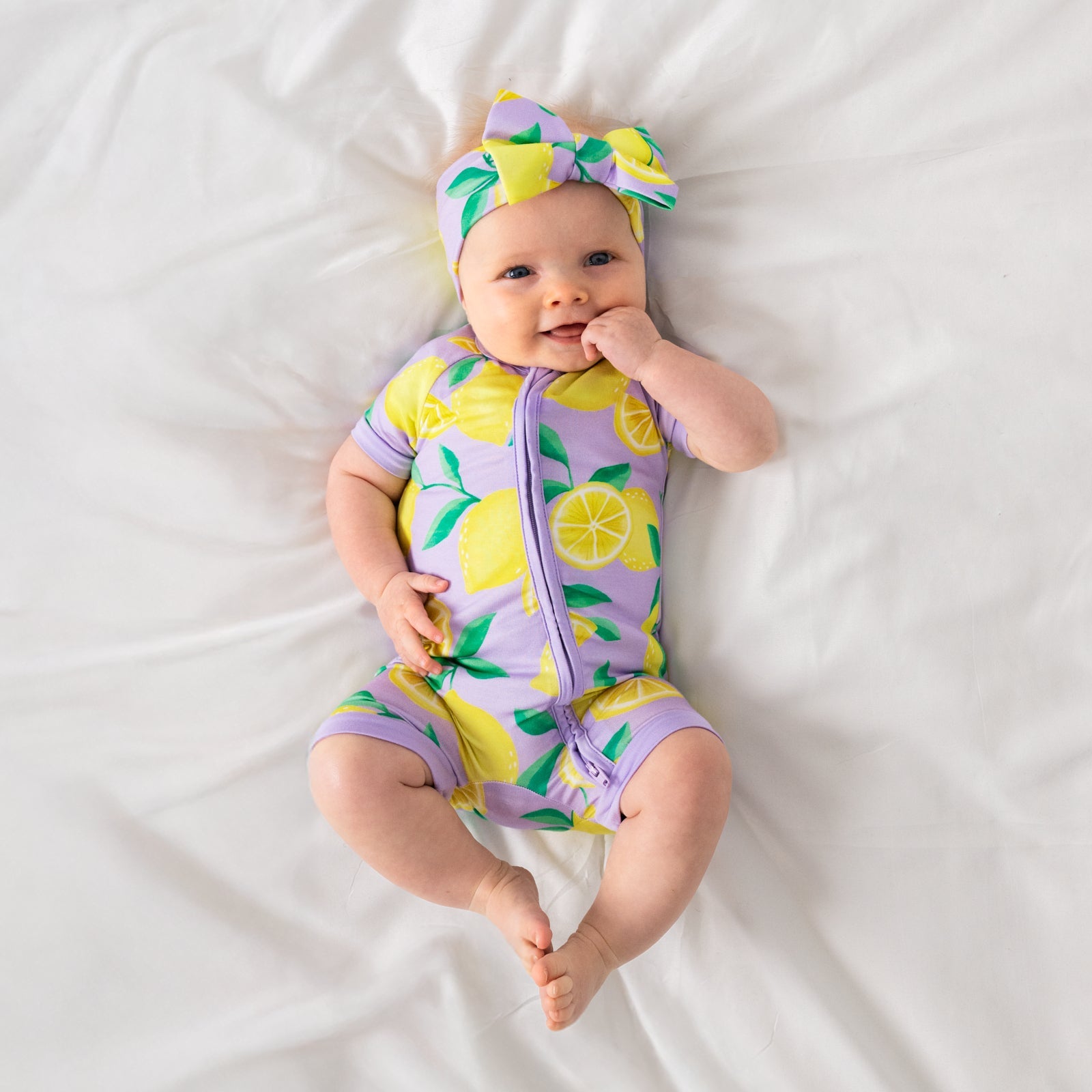 Lavender Sunny Citrus Shorty Zippy