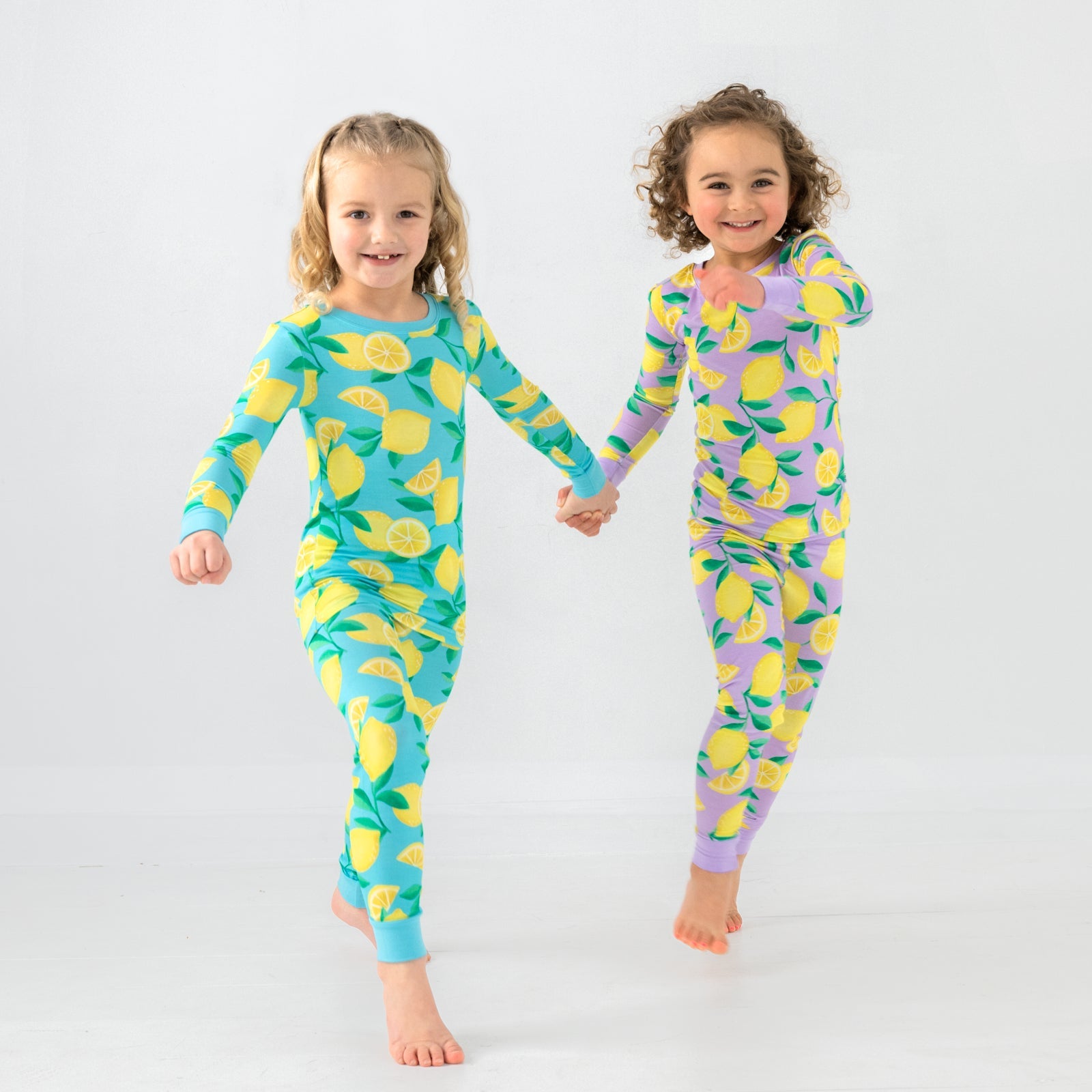 Lavender Sunny Citrus Two-Piece Pajama Set