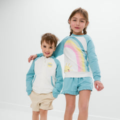 Cool Teal Ruffle Shorts