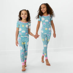 Sunny Skies Two-Piece Short Sleeve Pajama Set