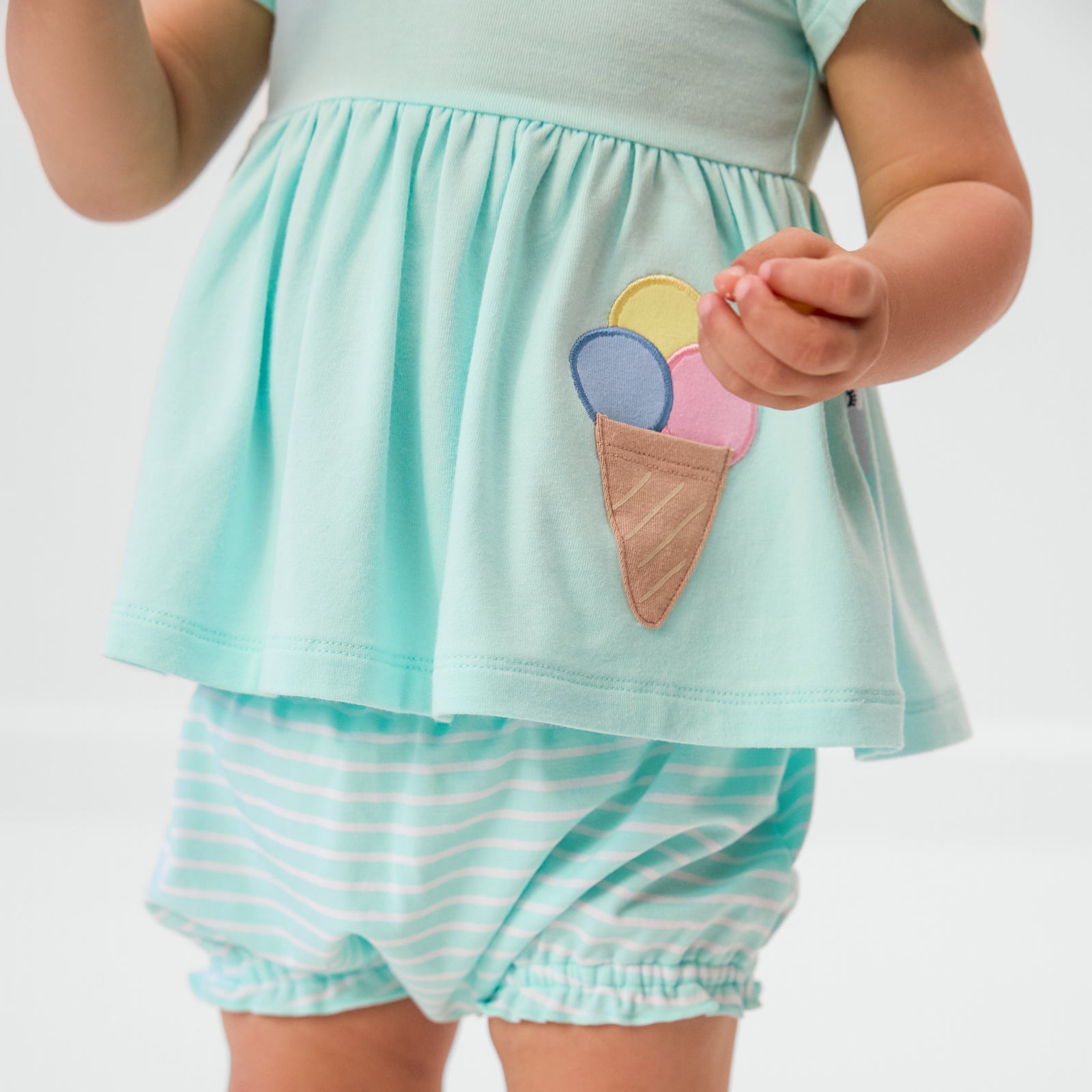 Sweet Scoops Aqua Mint Empire Tunic Top with Bloomer