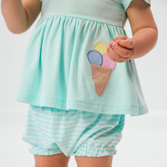 Sweet Scoops Aqua Mint Empire Tunic Top with Bloomer