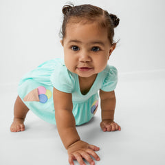 Sweet Scoops Aqua Mint Empire Tunic Top with Bloomer