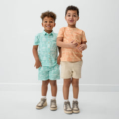 Mint Surf Shack Button Down Polo