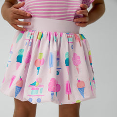 Pink Sweet Scoops Bubble Skort