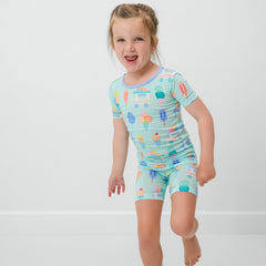 Sweet Scoops Two-Piece Short Sleeve & Shorts Pajama Set