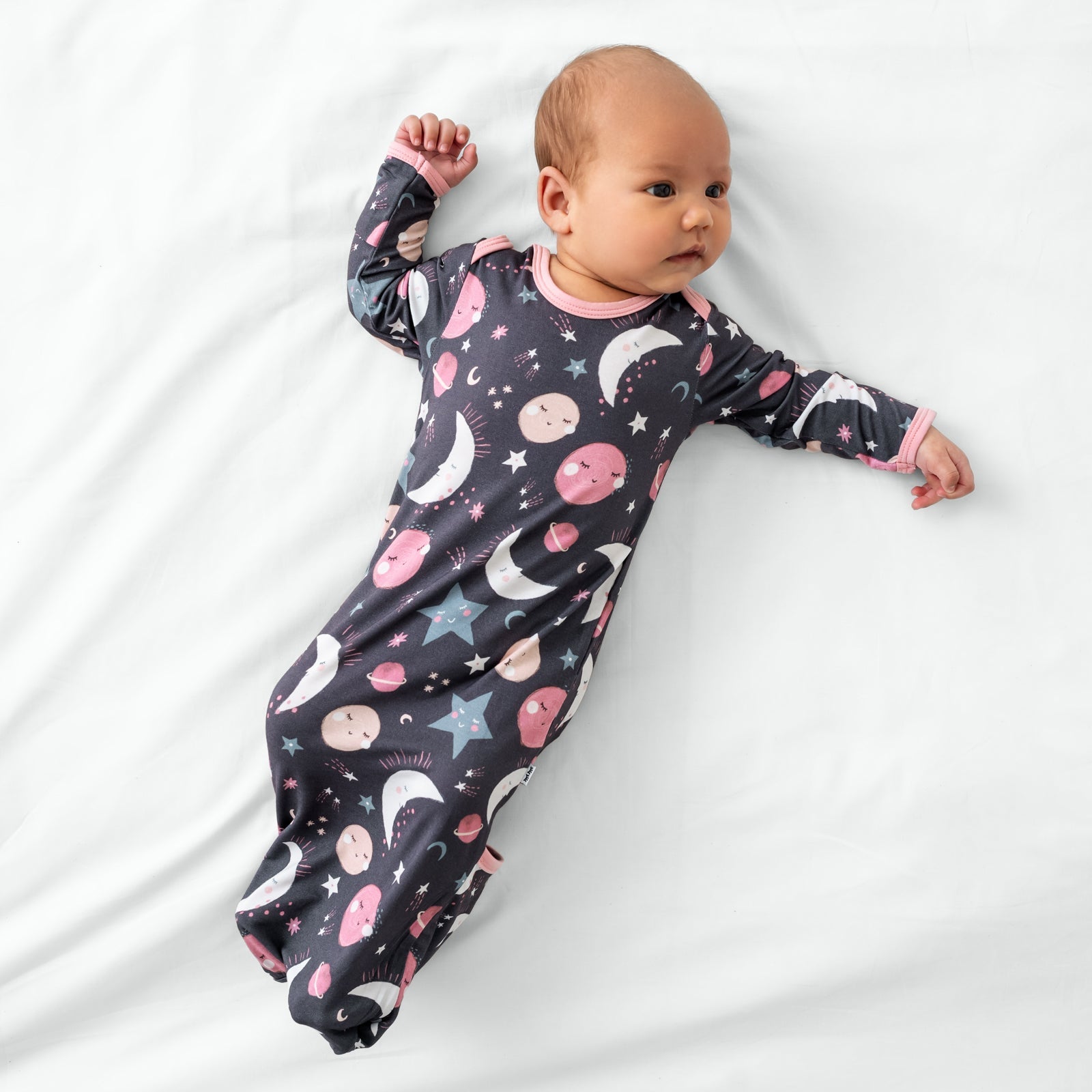 Pink To the Moon & Back Infant Gown