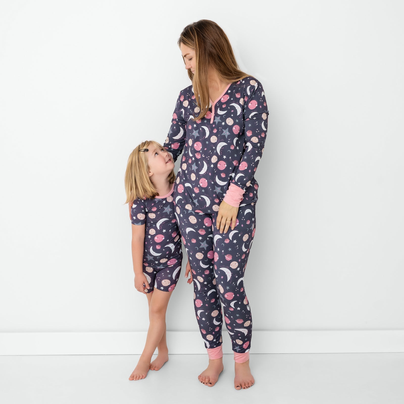 Pink To the Moon & Back Women's Pajama Pants