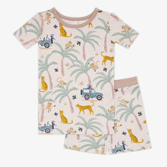 Wild Escape Two-Piece Short Sleeve & Shorts Pajama Set