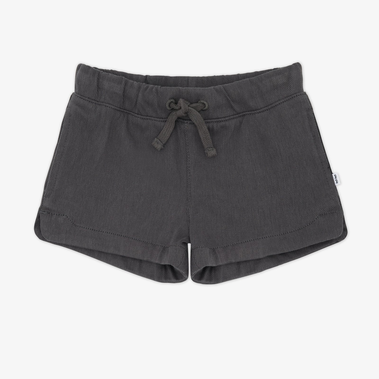 Washed Black Denim Shorts