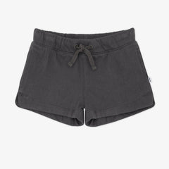 Washed Black Denim Shorts
