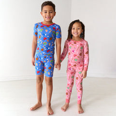 Pink All Stars Two-Piece Pajama Set