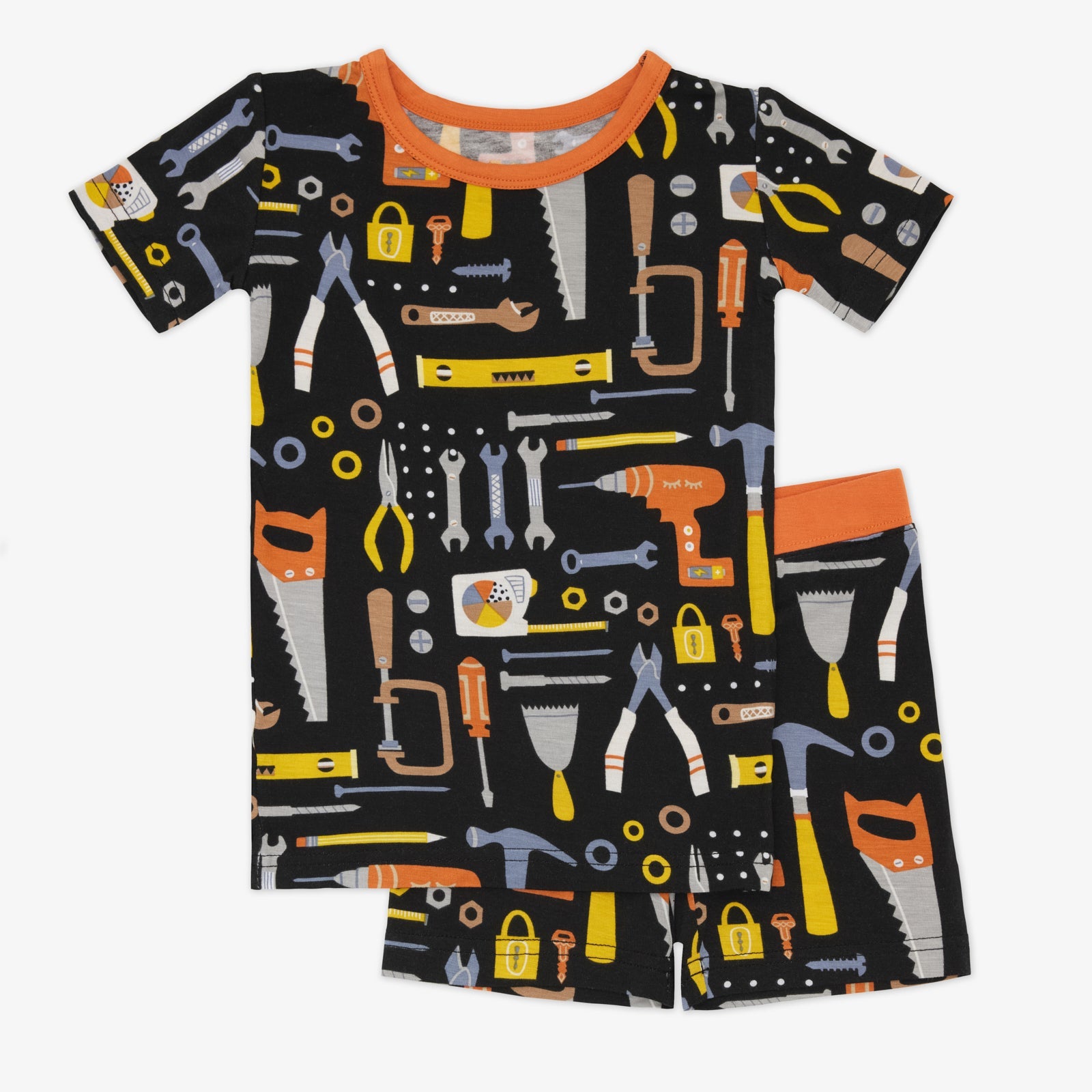 Little Builders Two-Piece Short Sleeve & Shorts Pajama Set