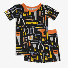 Little Builders Two-Piece Short Sleeve & Shorts Pajama Set