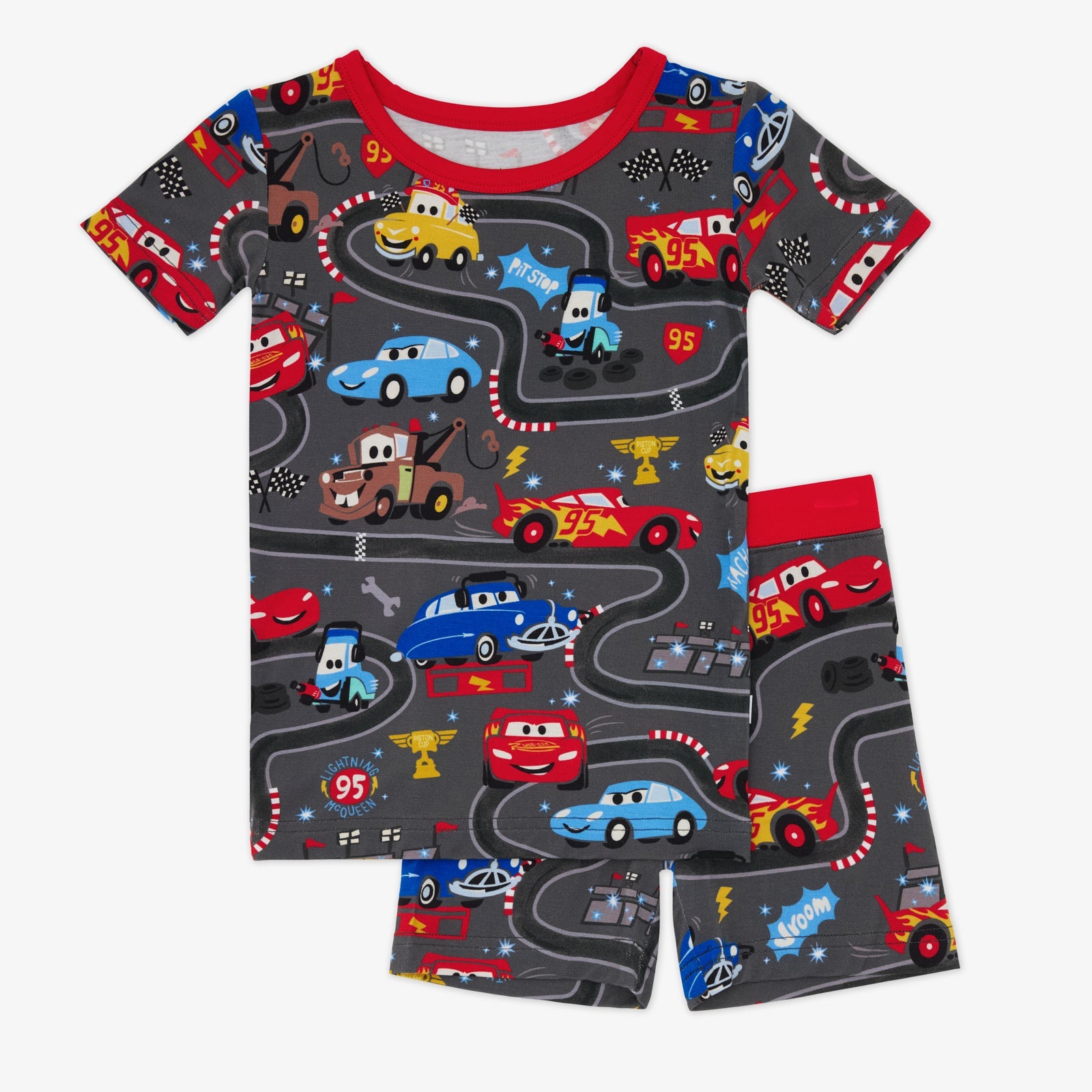 Disney & Pixar Piston Cup Two-Piece Short Sleeve & Shorts Pajama Set