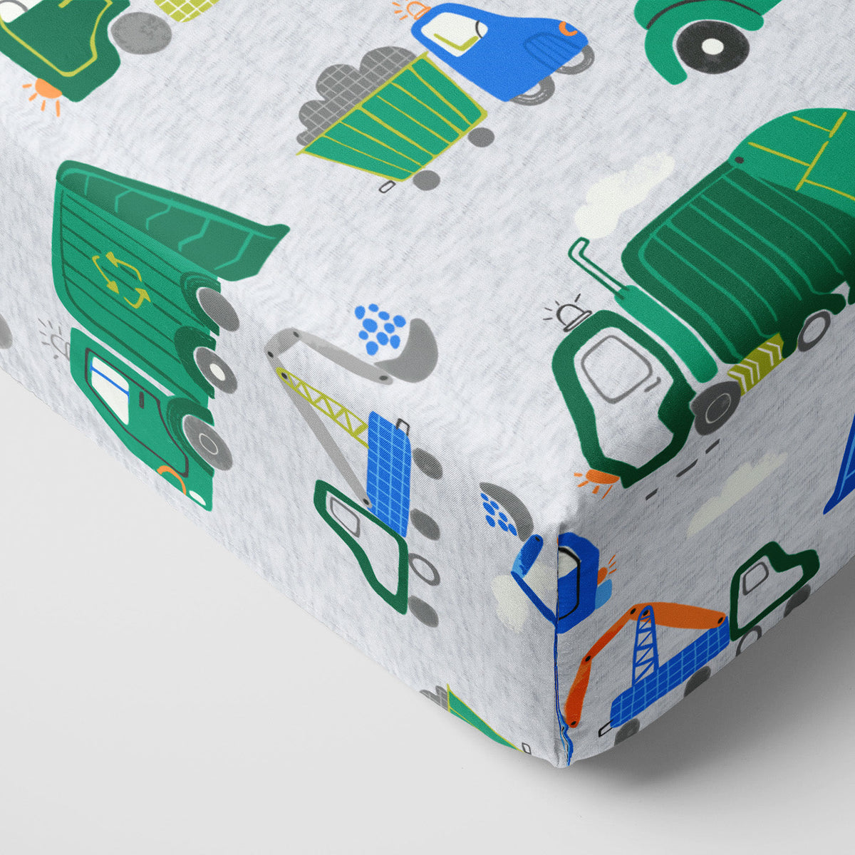 Clean Up Crew Fitted Crib Sheet