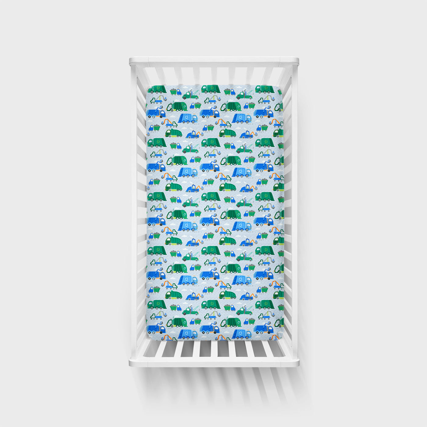 Clean Up Crew Fitted Crib Sheet