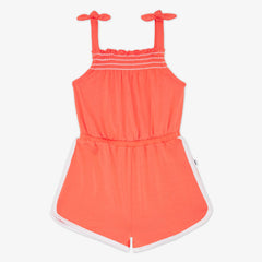 Paradise Peach Smocked Romper
