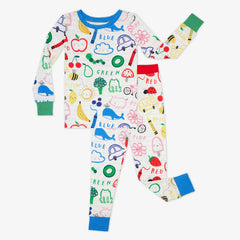 Coloring Crew Two-Piece Pajama Set