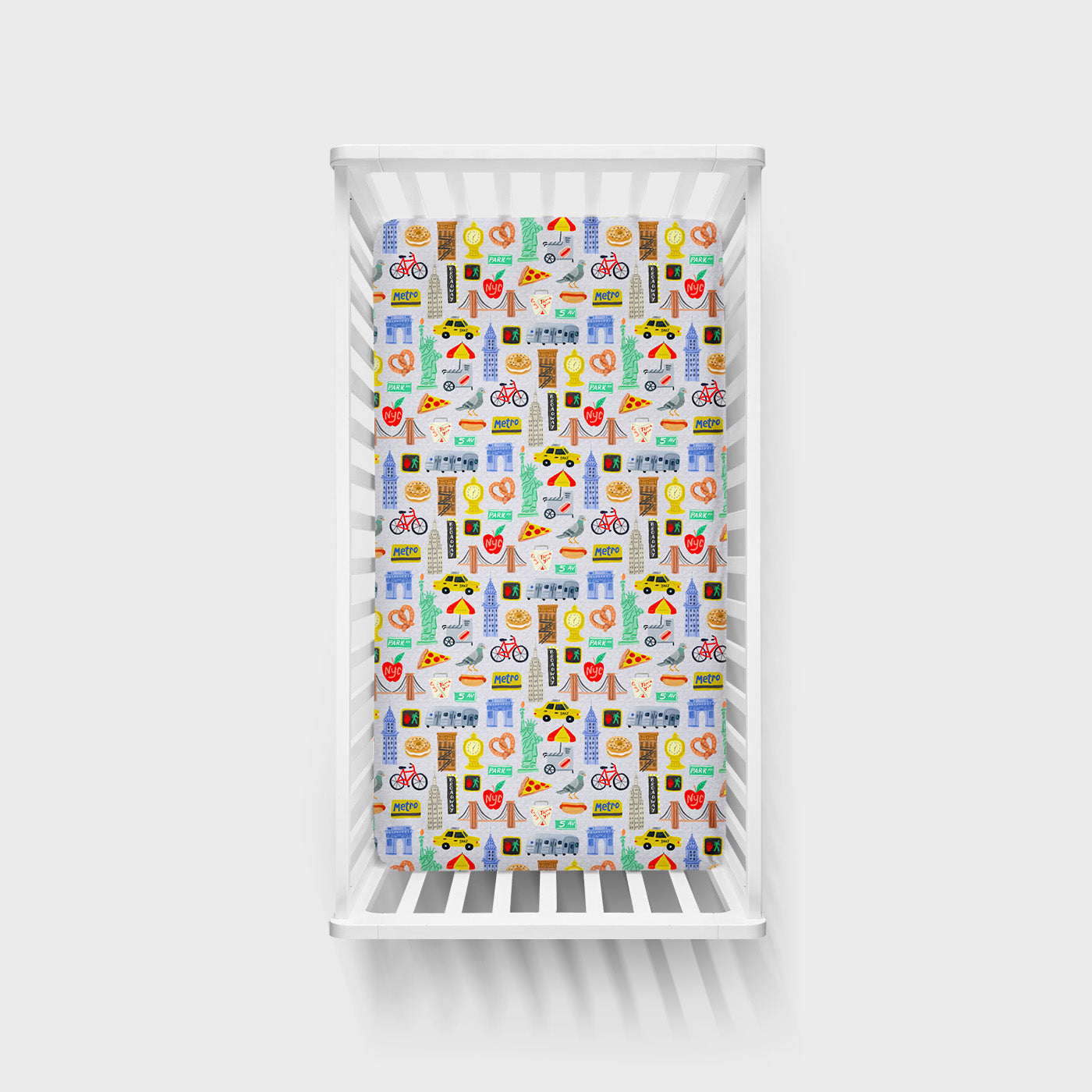 The Big Apple Fitted Crib Sheet