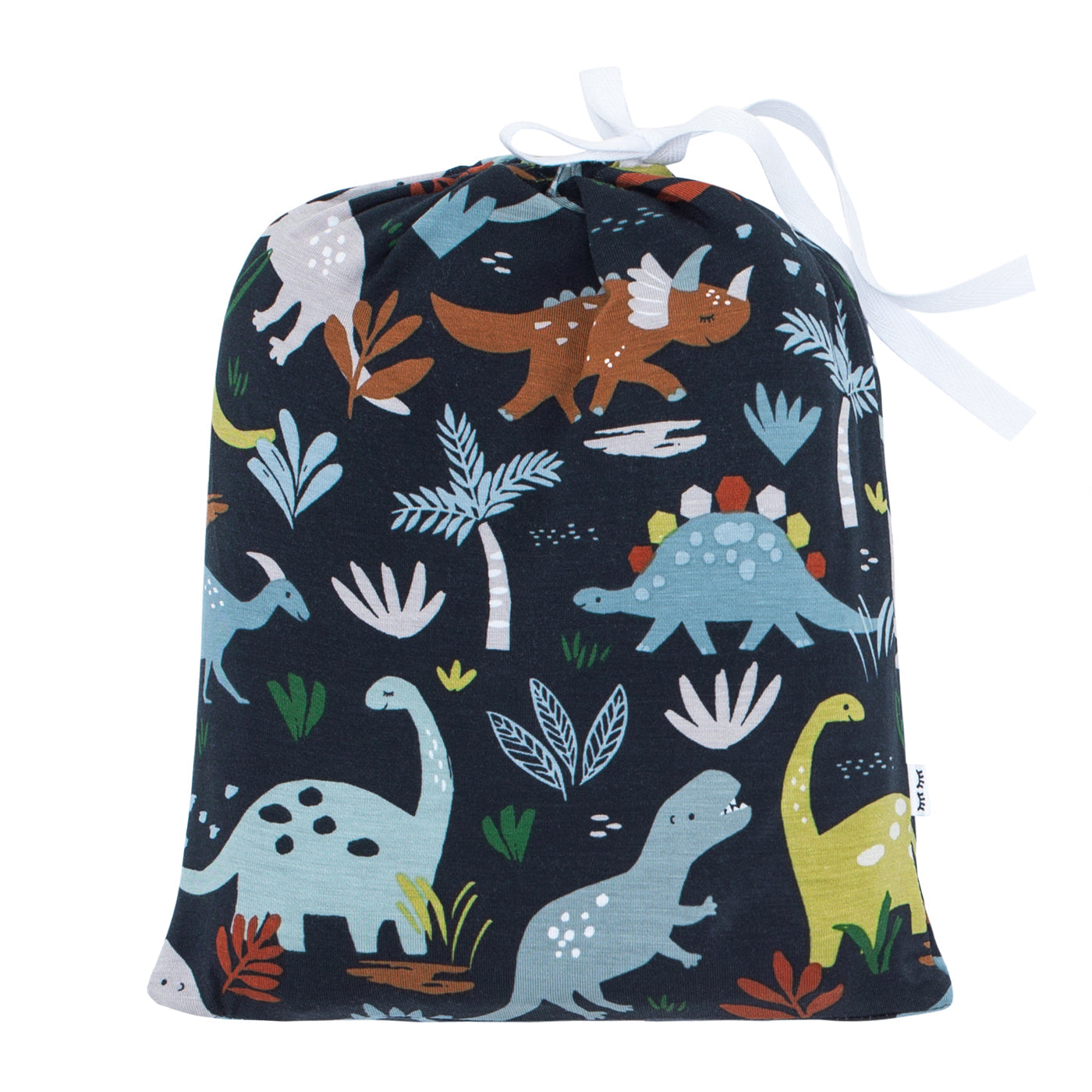 Navy Jurassic Jungle Fitted Crib Sheet