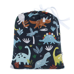 Navy Jurassic Jungle Fitted Crib Sheet