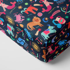 Star Signs Fitted Crib Sheet