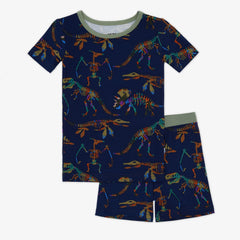 Fossil Quest Two-Piece Short Sleeve & Shorts Pajama Set