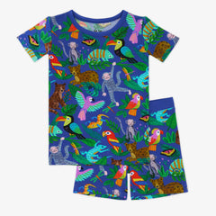 Jungle Jam Two-Piece Short Sleeve & Shorts Pajama Set