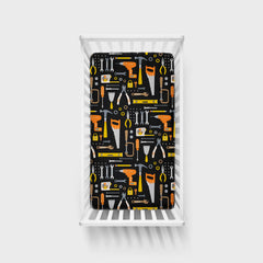 Little Builders Fitted Crib Sheet