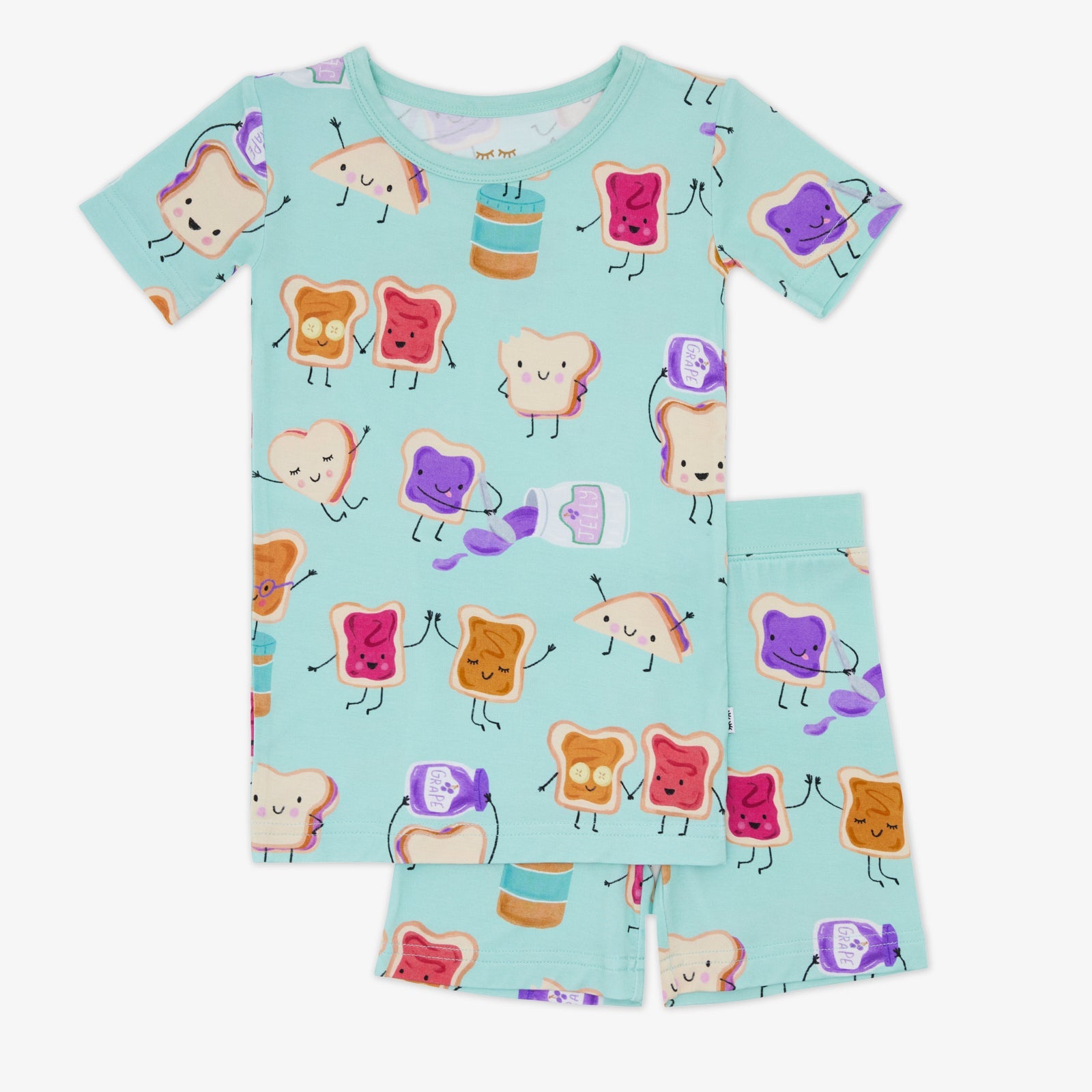 Lunch Buddies Two-Piece Short Sleeve & Shorts Pajama Set