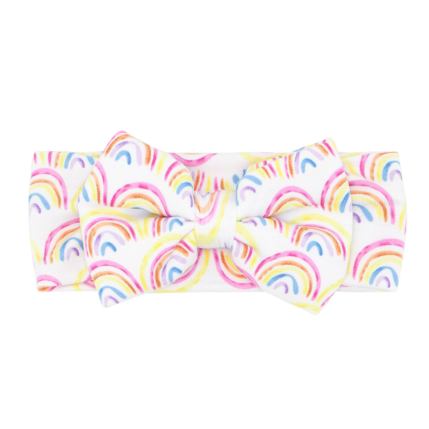 Pastel Rainbows Luxe Bow Headband