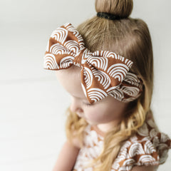 Rust Rainbows Luxe Bow Headband