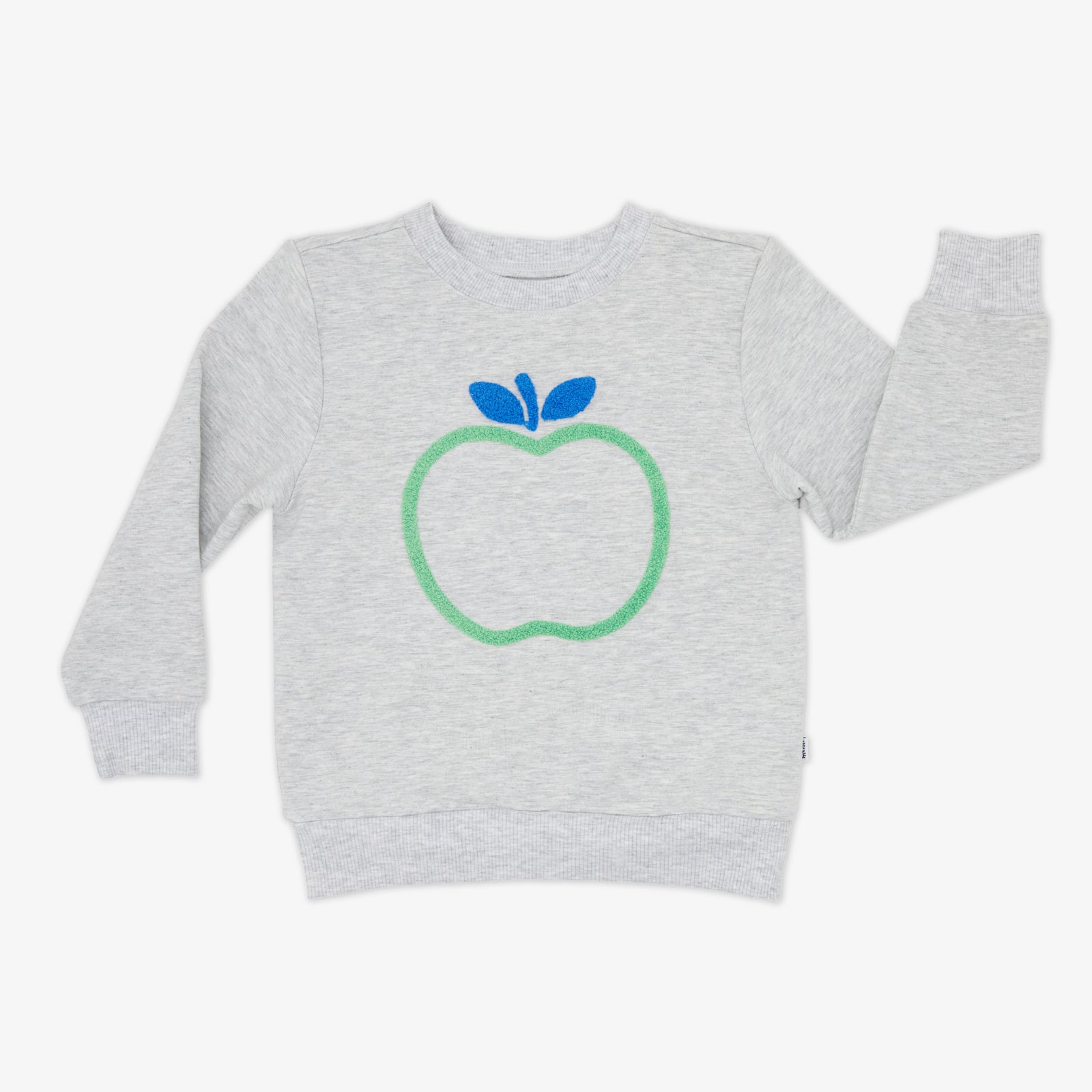 Light Heather Gray Apple Crewneck Sweatshirt