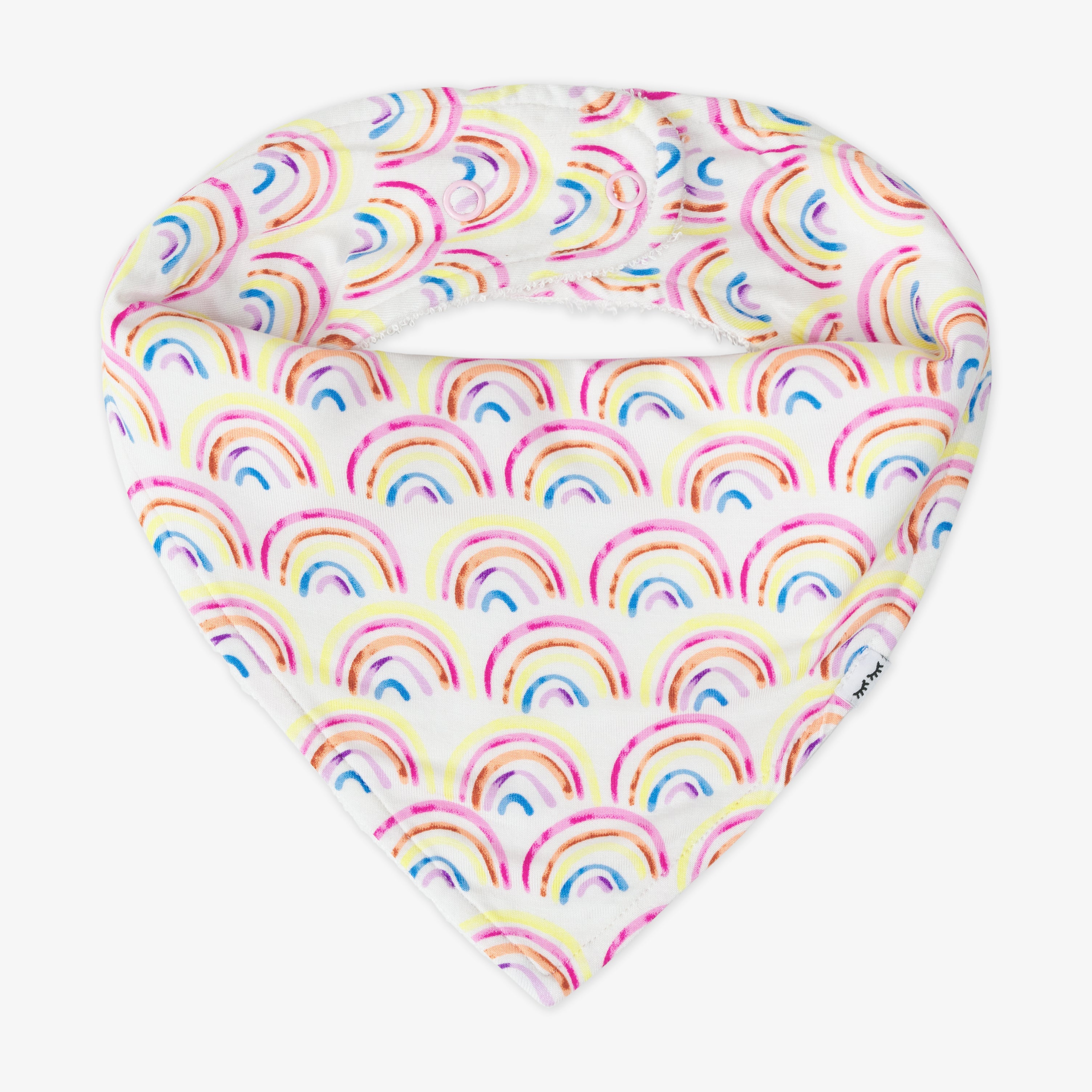 Pastel Rainbows Bandana Bib